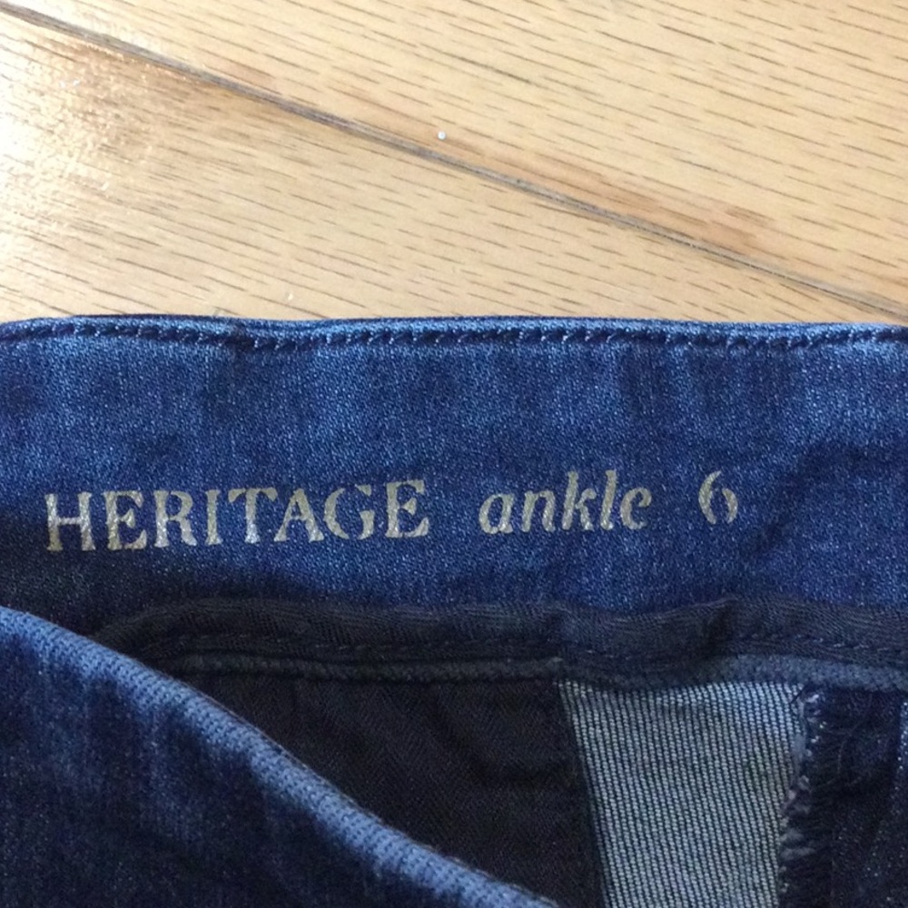 6 Talbots Heritage Ankle Side Zip Blue Denim Jeans - Picture 14 of 16